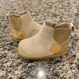 Livie & Luca Wink Gold Shimmer Booties